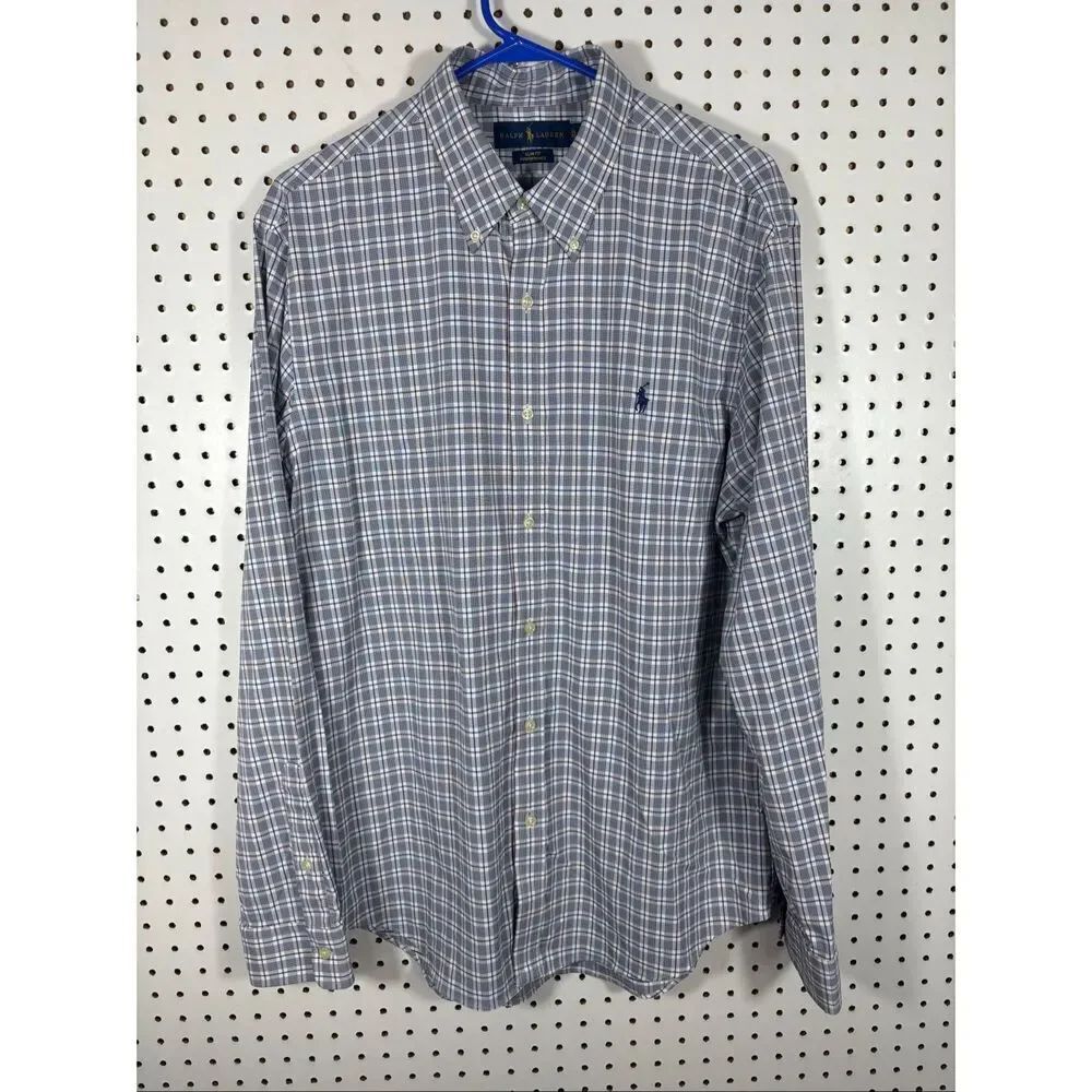 Polo Ralph Lauren Mens button down performance shirt size XL slim fit